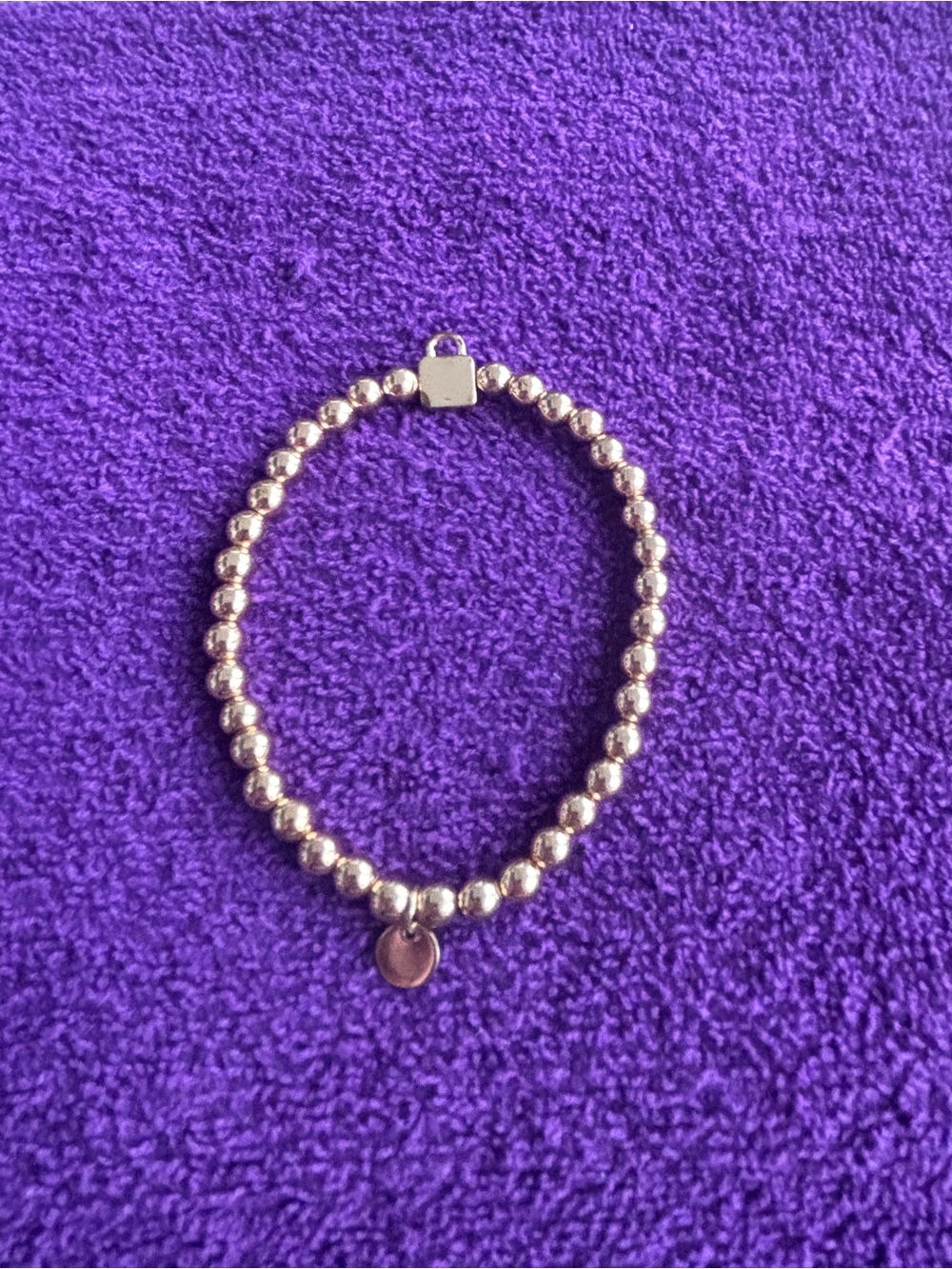 Soul Stacks Bracelet Bar Gold Beaded Bracelet with Padlock Charm - Picture 3 of 3